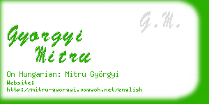 gyorgyi mitru business card