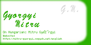 gyorgyi mitru business card